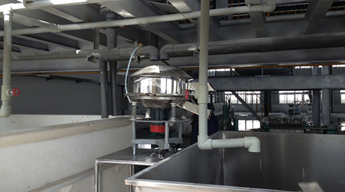 安徽滁州某絹云母篩分現(xiàn)場